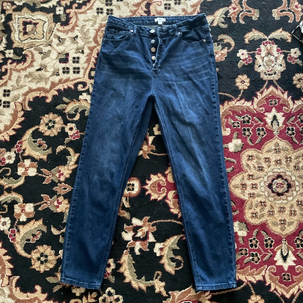 BP. Women’s 32 | Blue Straight Cut Jeans | Button Fly Denim
